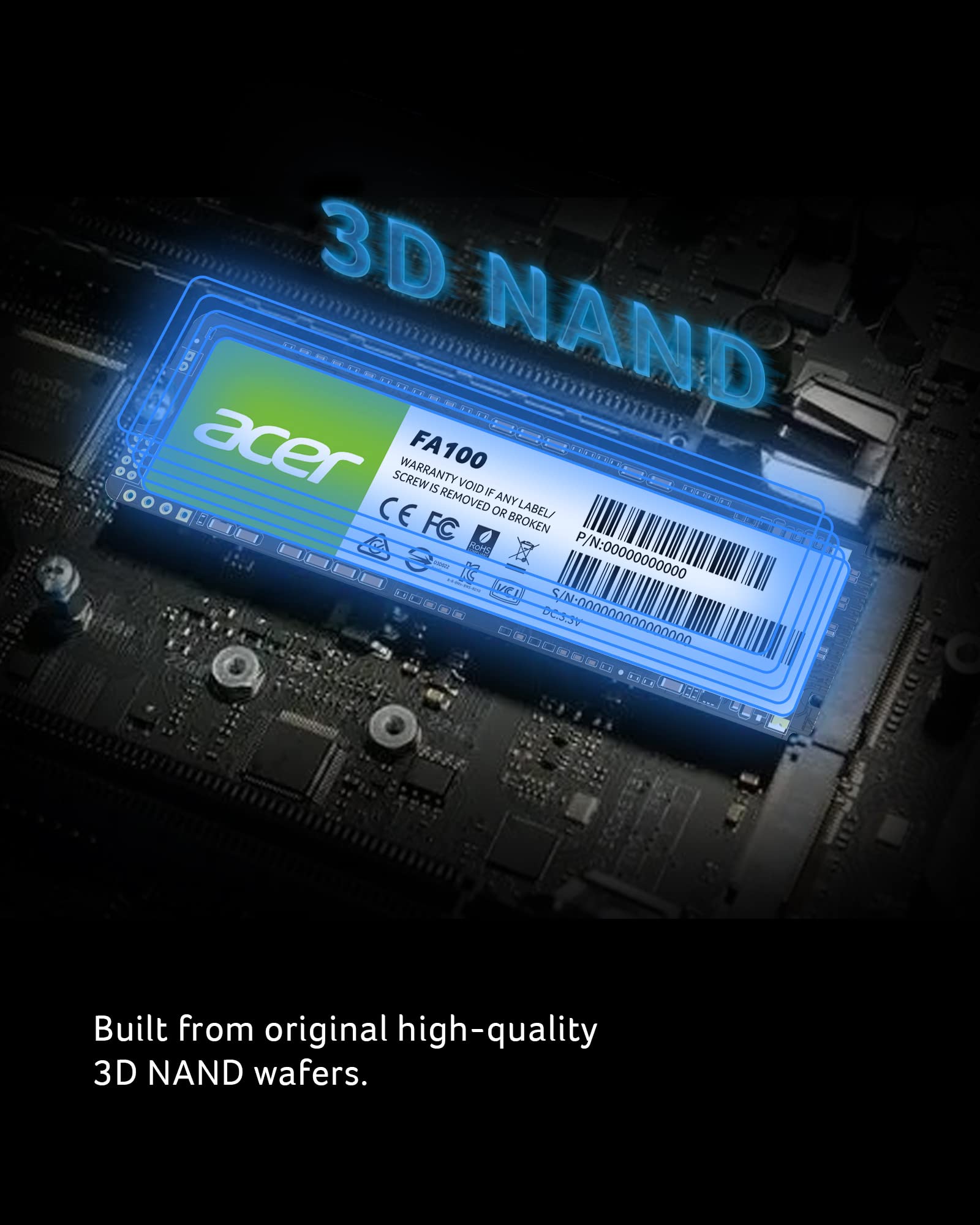 Amazon | Acer FA100 SSD - M.2 2280 PCIe Gen3 x 4 NVMe